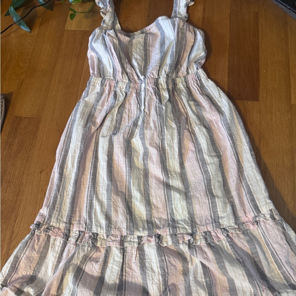 Striped Ruffle Dress​ - Picture 3 of 10